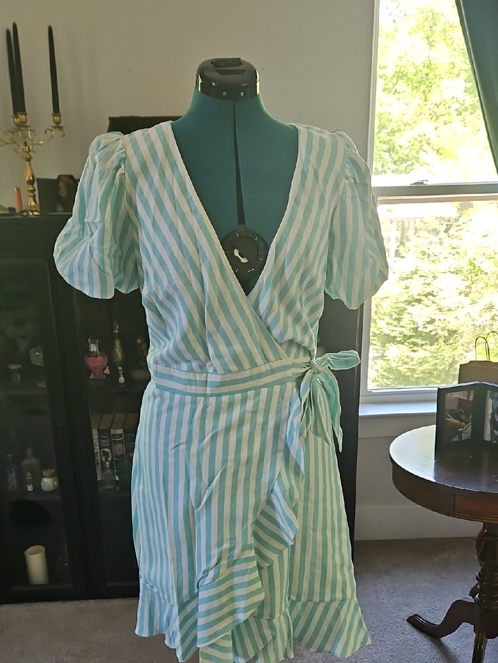 Draper James Striped Wrap Dress